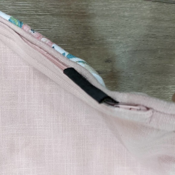 2 Lacourte Julius 14" x 26" Embroidered Floral Throw Pillow Covers Pastel Pink - Picture 7 of 8